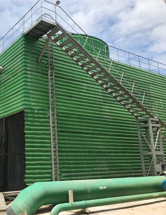 Mechanical draft cooling tower